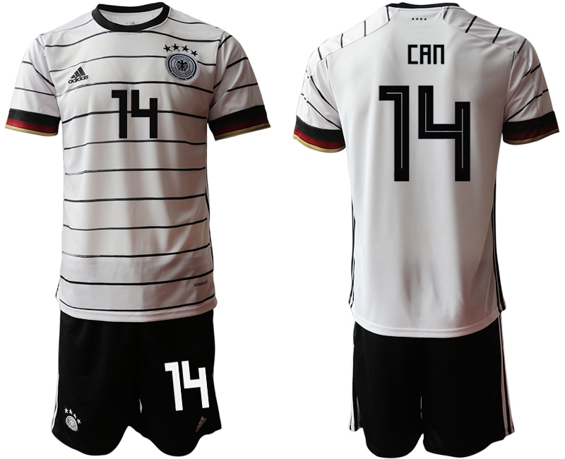 Men 2021 European Cup Germany home white #14 Soccer Jersey1->germany jersey->Soccer Country Jersey